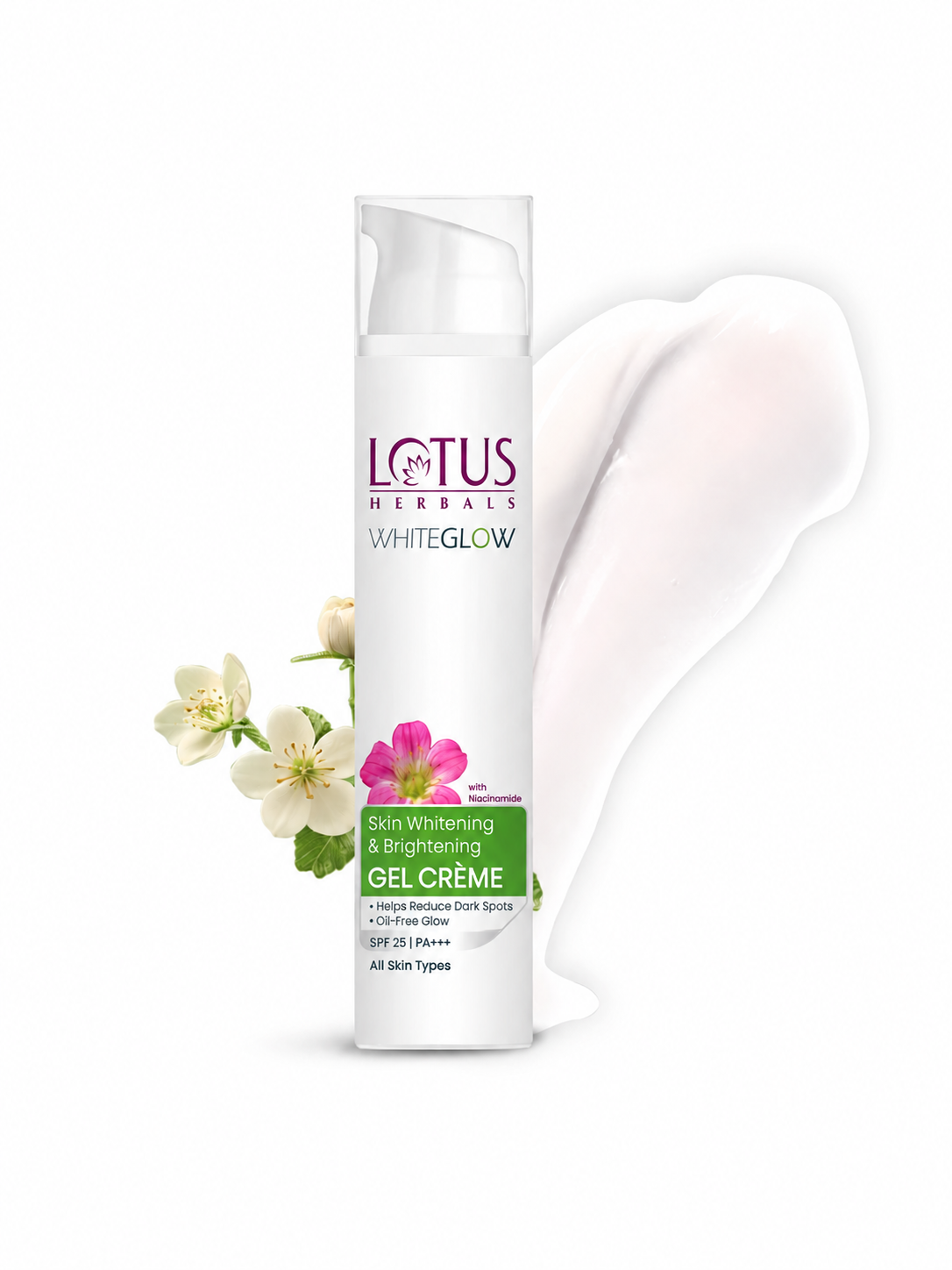 LOTUS HERBALS Whiteglow Skin Whitening & Brightening Gel Cream SPF 25 Pa +++ (15 g)