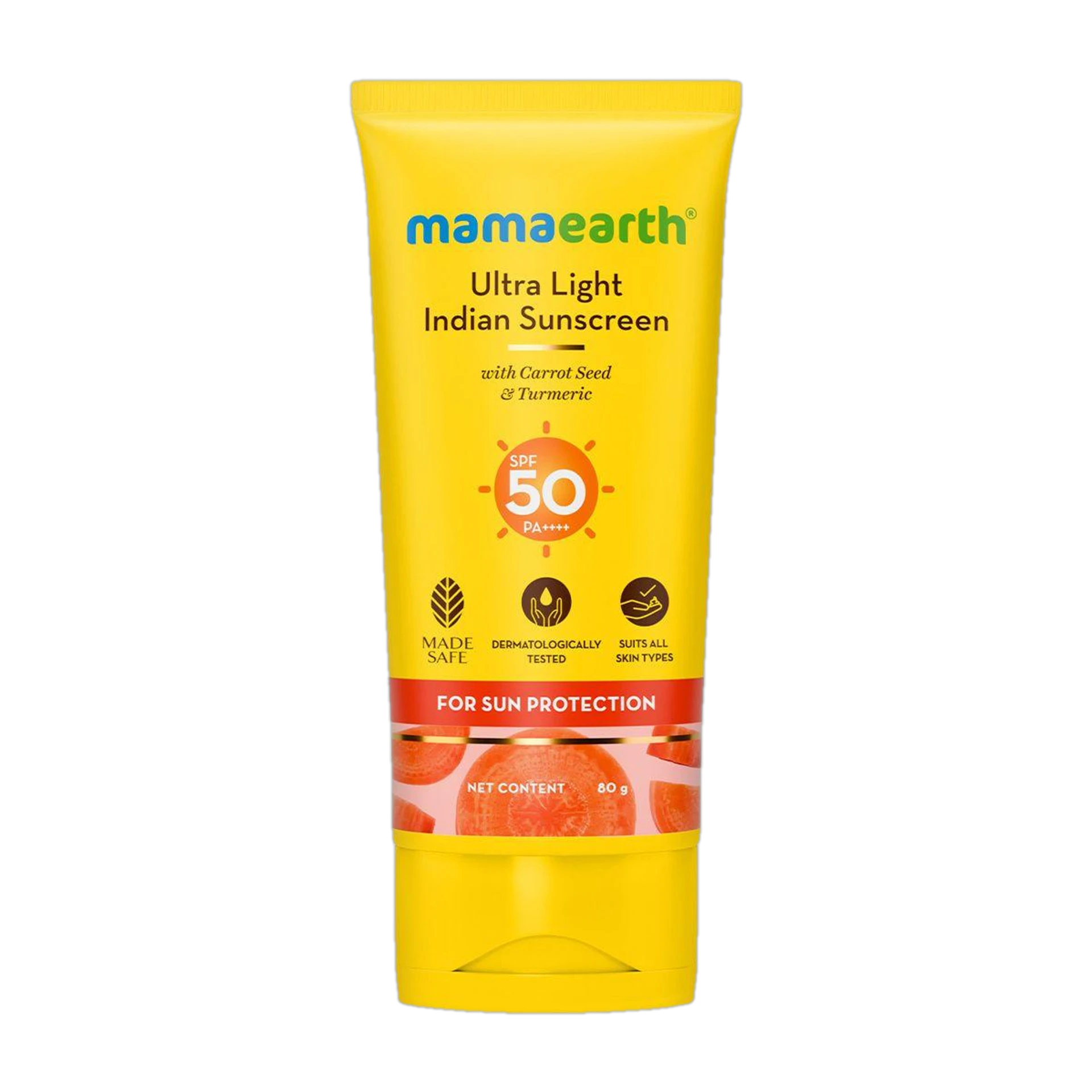Mamaearth Ultra-Light Indian Sunscreen SPF 50 80g